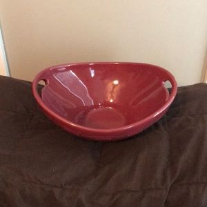 Longaberger Paprika Oval Bowl